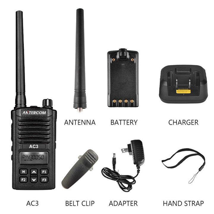 ANTERCOM AC3 Handheld FM Transceiver: Powerful 2-Way Radio